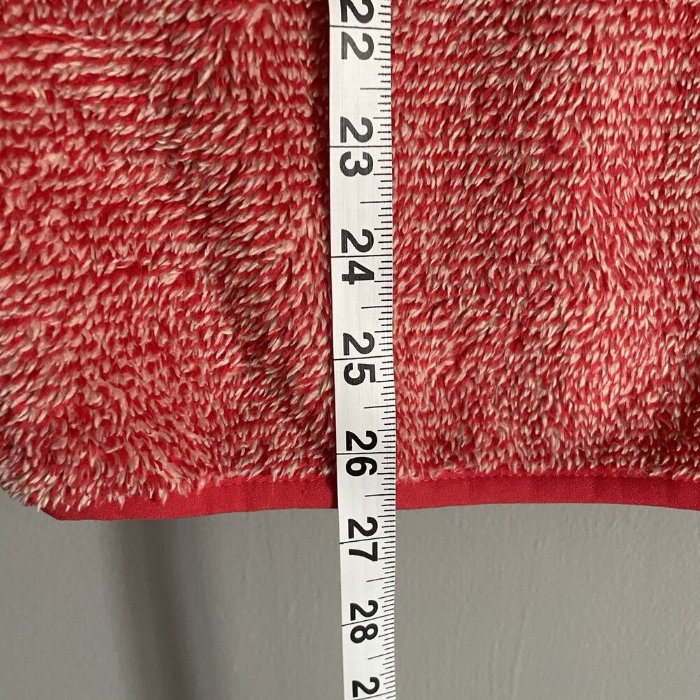 Cinch Pullover Sweater Small Women’s Red White Fuzzy Comfortable - Picture 8 of 9